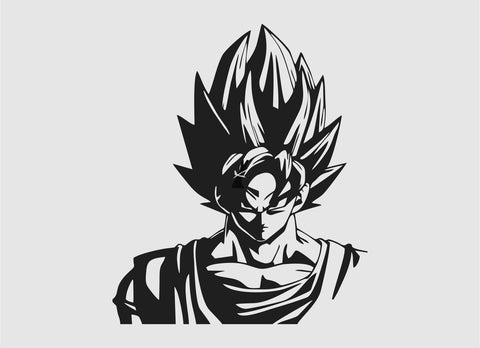 Decal Vinyl Truck Car Sticker Dragon Ball Z Goku Super Saiyan DBZ Wall Car Truck