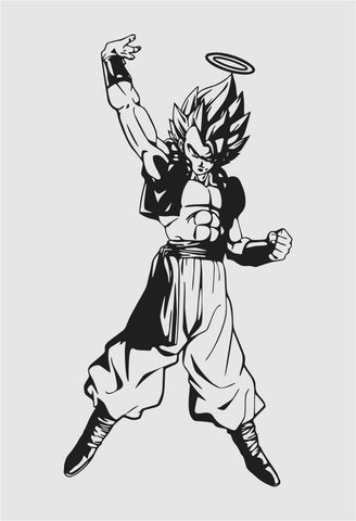 Decal Vinyl Truck Car Sticker - Dragon Ball Z Super Saiyan Gogeta