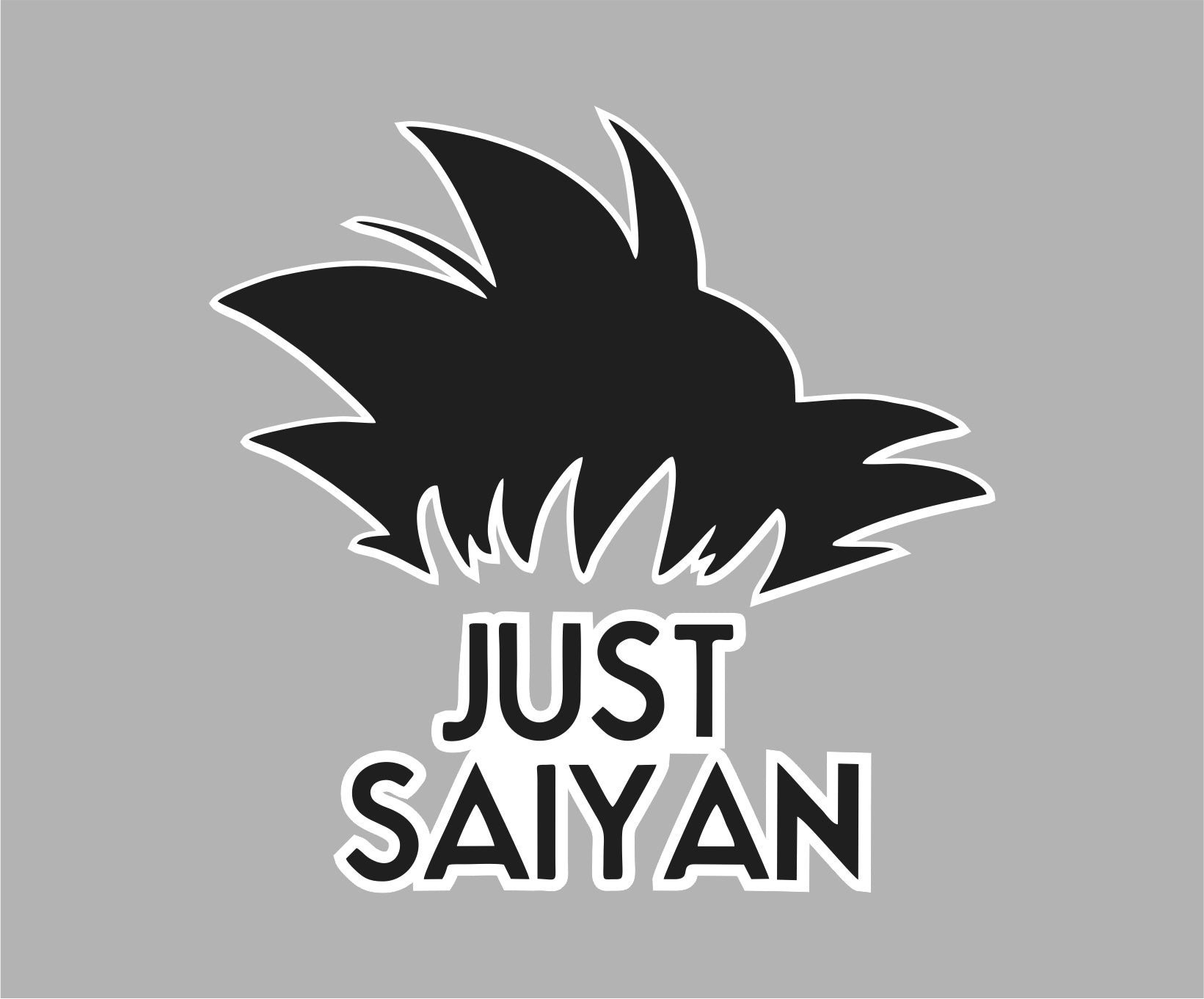 Decal Vinyl Truck Car Sticker - DBZ Dragon Ball Z Just Saiyan Goku