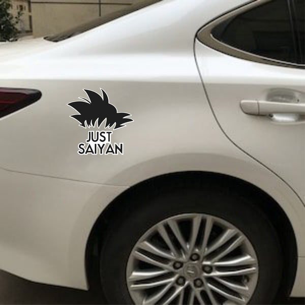 Decal Vinyl Truck Car Sticker - DBZ Dragon Ball Z Just Saiyan Goku