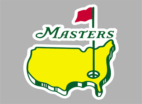 Masters Golf Logo Vinyl Sticker Decal Car Laptop Window Wall