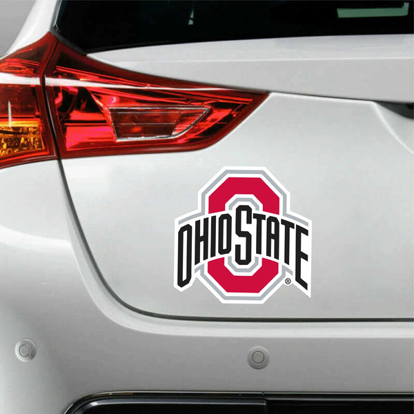 Set (4) Ohio State Buckeyes NCAA Football Sticker Car Truck Window Decal Laptop