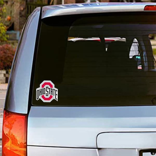 Set (4) Ohio State Buckeyes NCAA Football Sticker Car Truck Window Decal Laptop