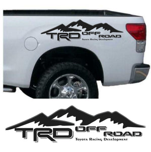 TRD Off Road Vinyl Decal Fits Toyota Tacoma Tundra Truck bedside set of 2 MT