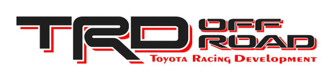 TRD OFF ROAD Decals  Sticker PAIR truck bedside Black/ Red 4 TOYOTA Tacoma