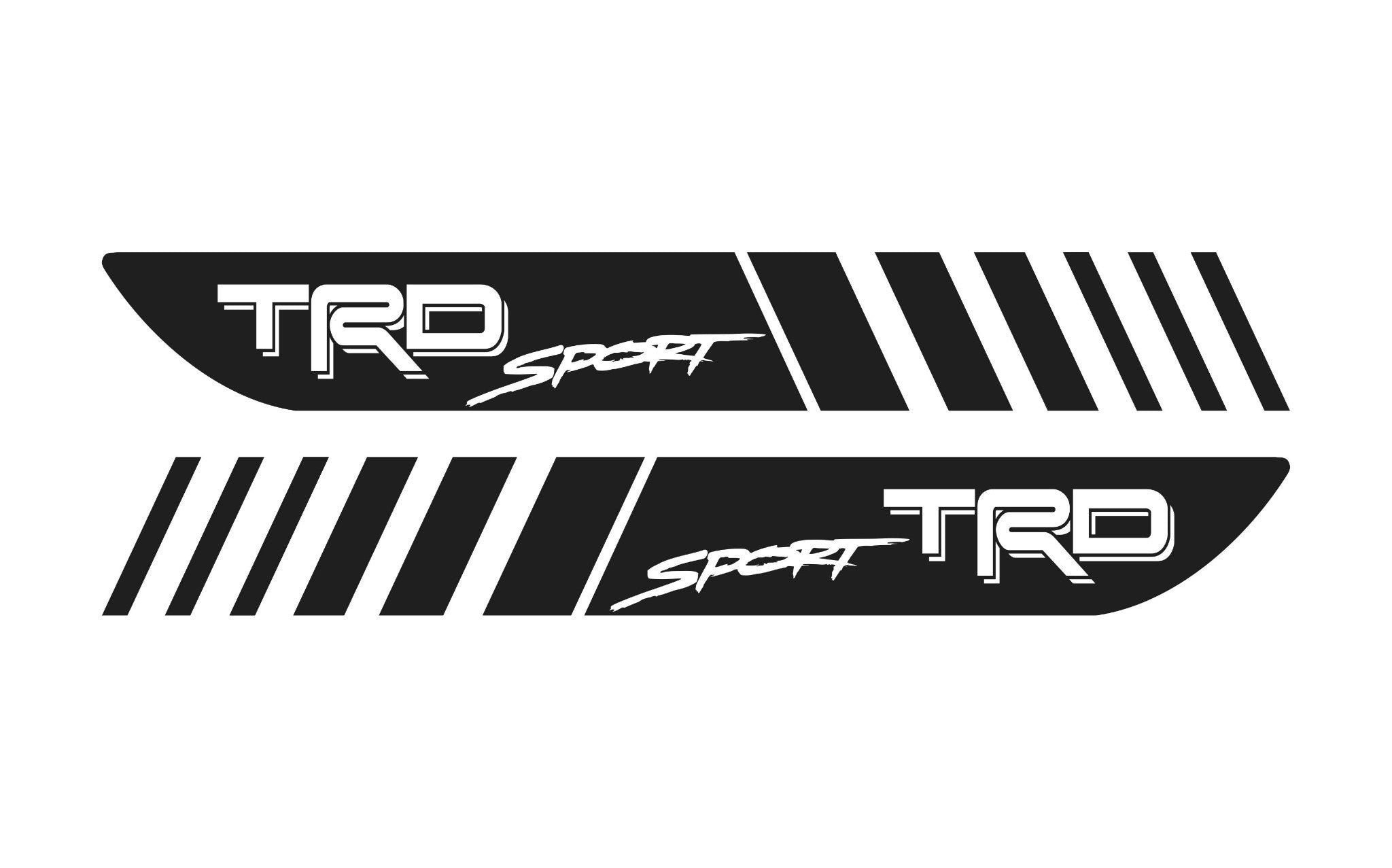 TRD Side Stripe Banner Off Road SET OF 2 Decal Toyota Tacoma Tundra Sticker