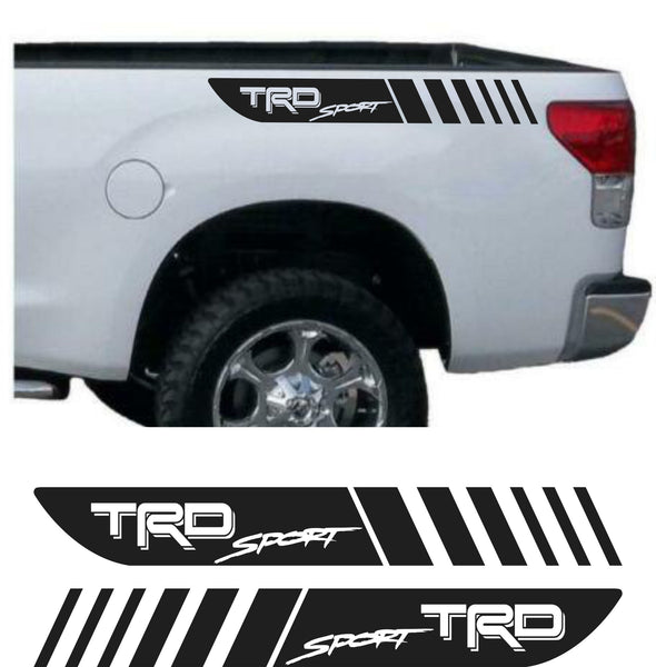 TRD Side Stripe Banner Off Road SET OF 2 Decal Toyota Tacoma Tundra Sticker