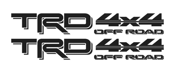 Set of 2: TRD 4x4 off-road vinyl decals for Toyota Tacoma Tundra 4Runner