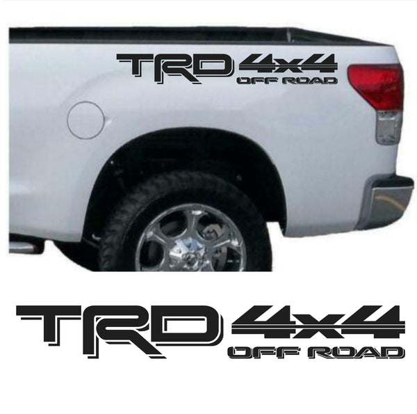 Set of 2: TRD 4x4 off-road vinyl decals for Toyota Tacoma Tundra 4Runner