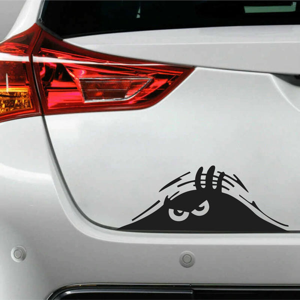 Peeking Monster Scary Funny Vinyl Decal Sticker for Body Car Truck Door Window