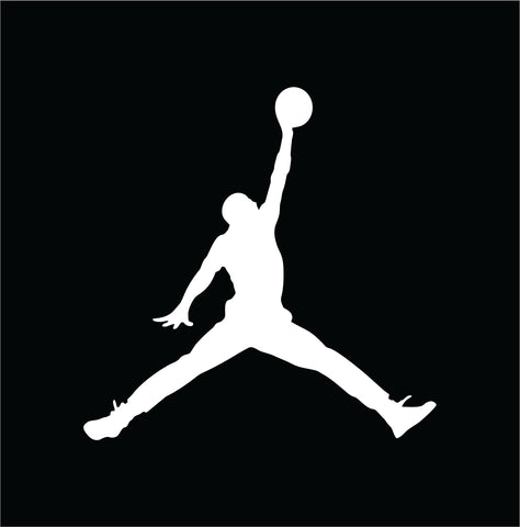 Michael Jordan Air Decal Basketball Shoes Logo Vinyl Window Sticker i Phone Pad