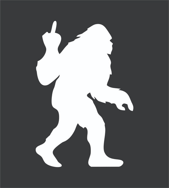 Sasquatch Bigfoot F**k Off Funny DieCut Vinyl Window Decal Sticker Car Truck