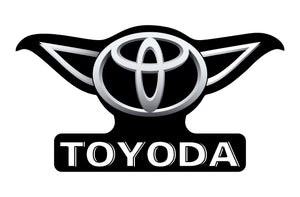 Toyota Toyoda Vinyl Decal Funny Car Truck Sticker Star Wars Yoda