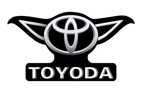 Toyota Toyoda Vinyl Decal Funny Car Truck Sticker Star Wars Yoda