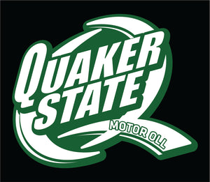 Quaker State Vintage Premium Vinyl Decal 2-Pack - Motor Oil Company Logo