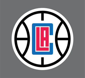 SET 4 OF Los Angeles LA Clippers NBA Basketball Color Sports Decal Sticker