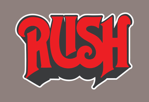 Rush Decal Sticker Adhesive Vinyl