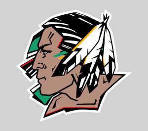 UND Fighting Sioux Decal Sticker Choose Size 3M LAMINATED VINYL