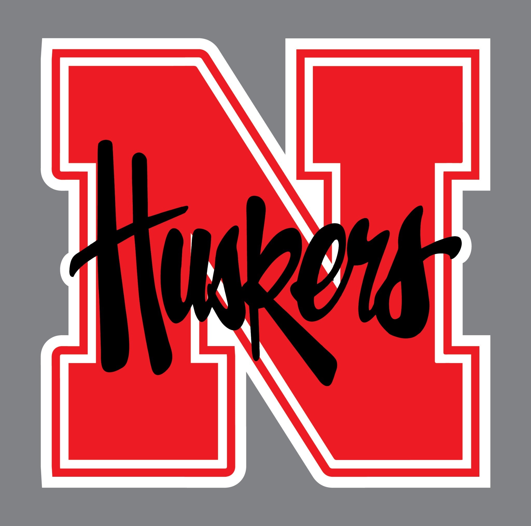 Nebraska Huskers NCAA logo Chose Size Decal Sticker