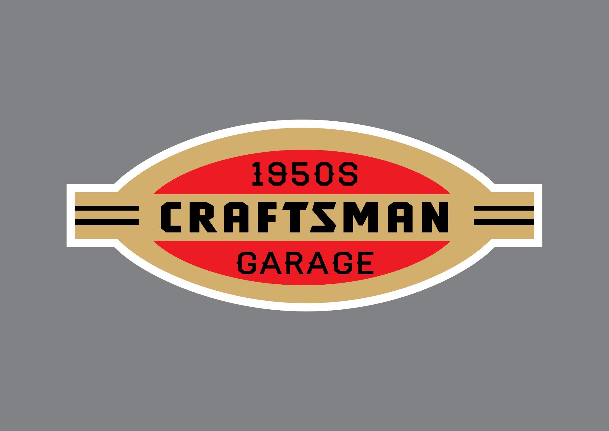 Vintage Craftsman Logo Decal Sticker Choose Size 3M