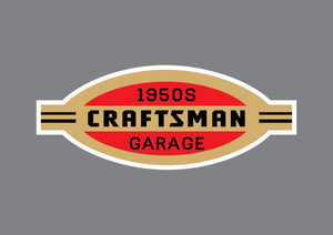 Vintage Craftsman Logo Decal Sticker Choose Size 3M