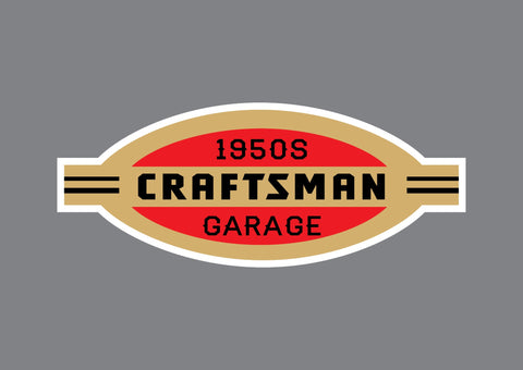 Vintage Craftsman Logo Decal Sticker Choose Size 3M