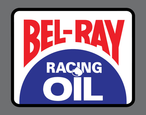 Bel Ray Racing Oil Logo Decal Sticker Choose Size