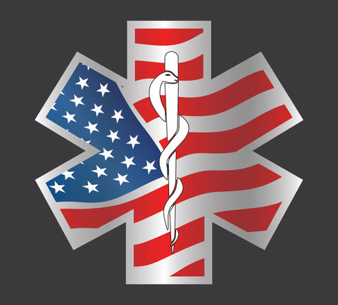 EMS Star Of Life Decal Sticker Choose Size