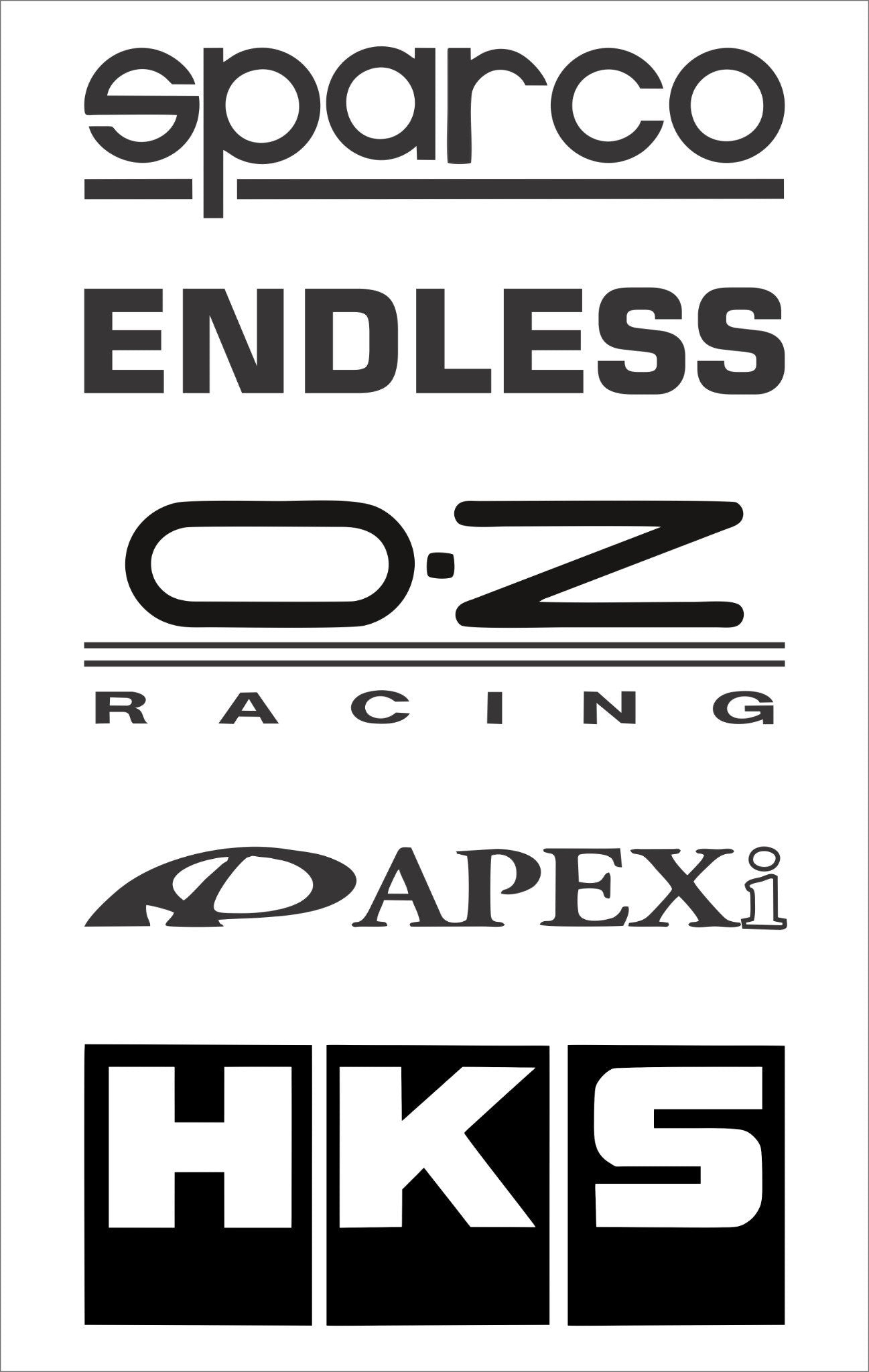 2x Racing Sponsors Decal Sticker Performance Sport Motorsport Car Truck Emblem