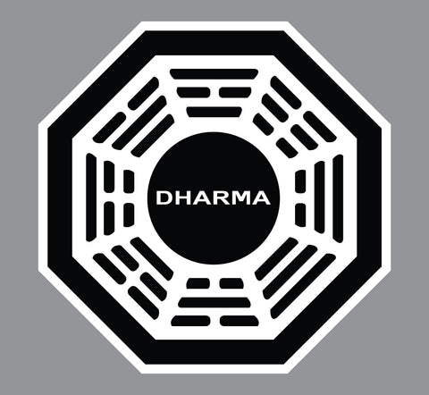 Dharma Initiative Logo Decal Sticker Choose Size