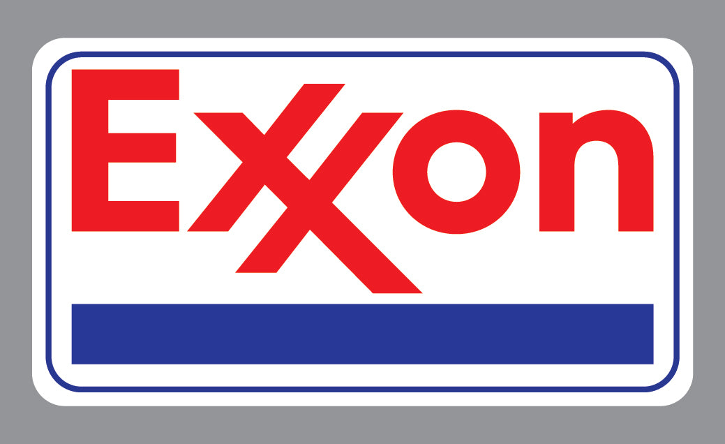 Exxon Best Fuel Gas Logo Decal Sticker Choose Size