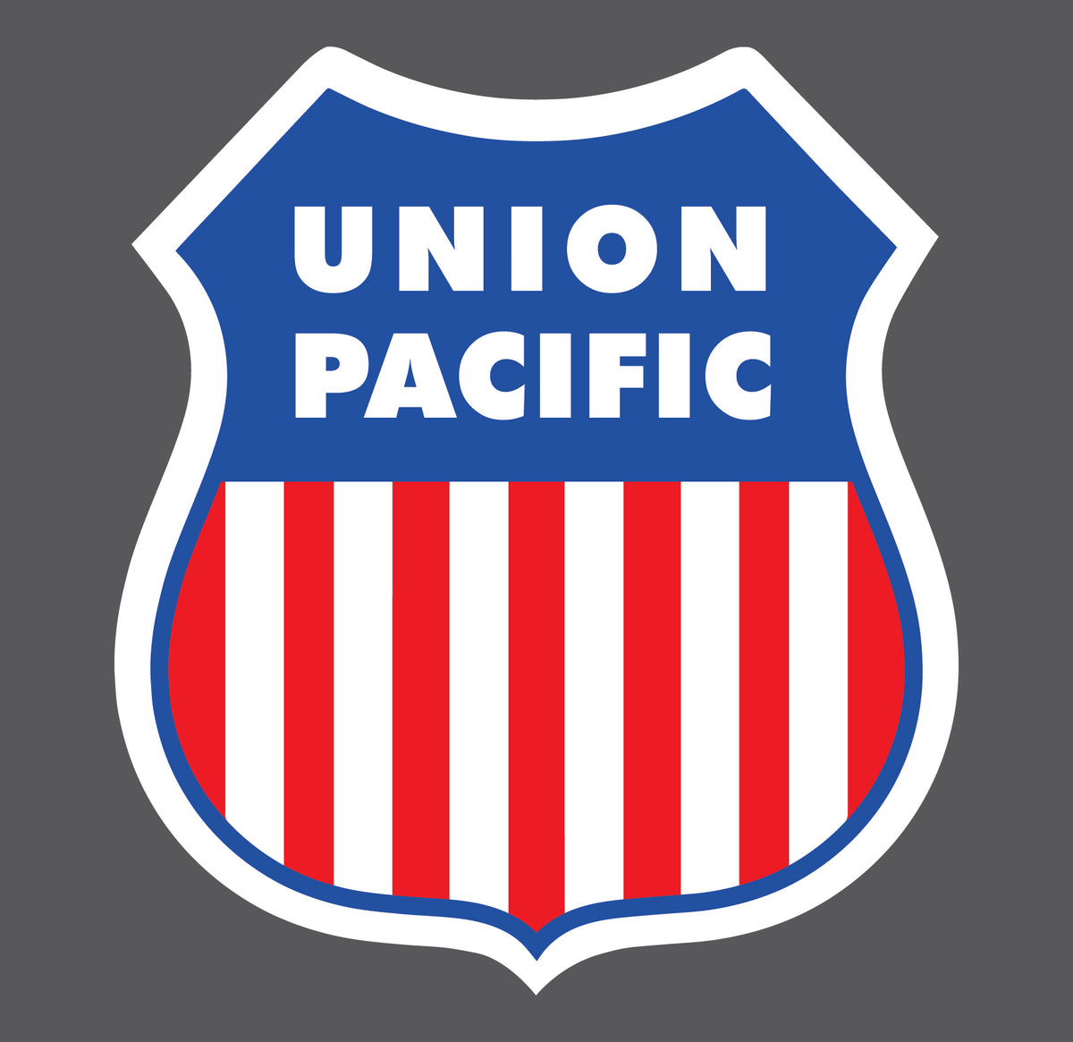 Union Pacific Railroad Logo Decal Sticker Choose Size – Hell Graphics