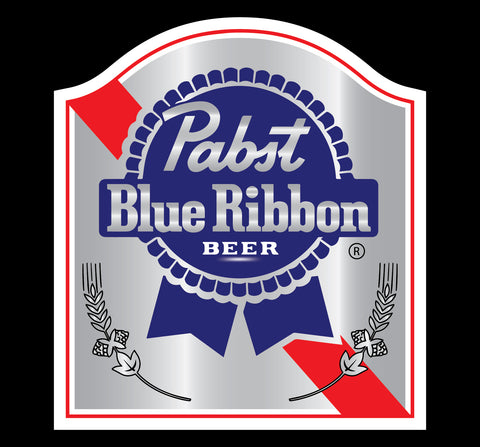 Pabst Blue Ribbon Beer Logo Decal Sticker Choose Size