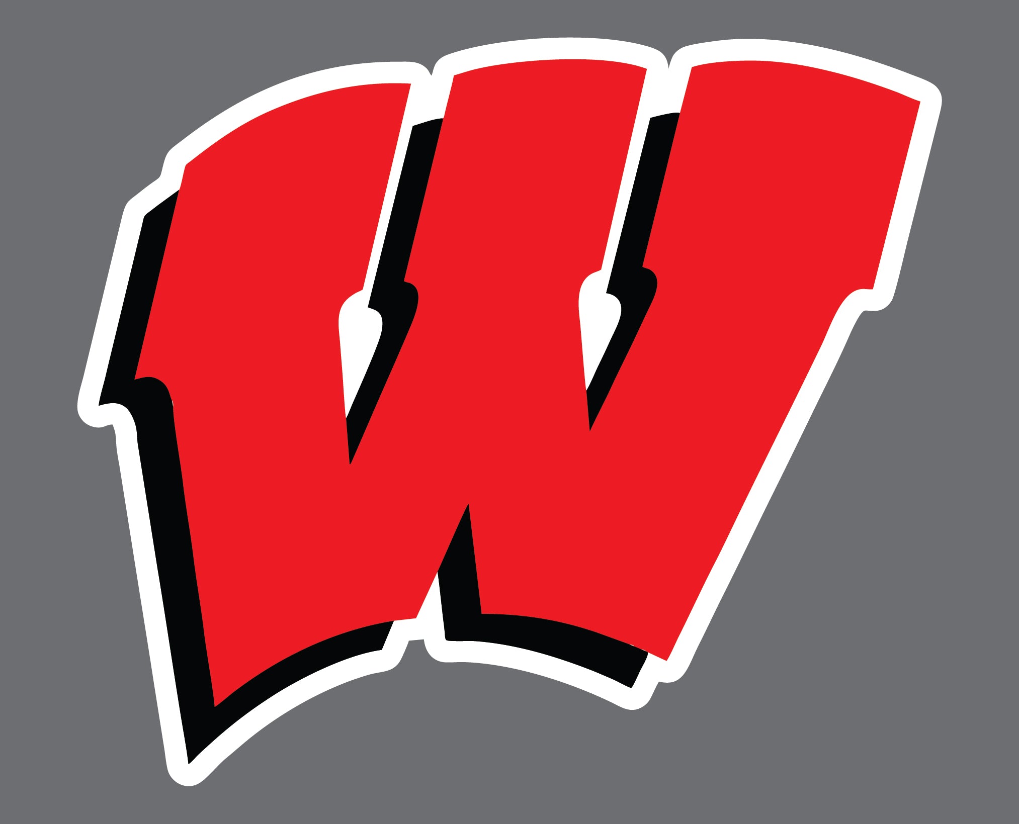 Wisconsin Badgers Decal Sticker Choose Size 3M