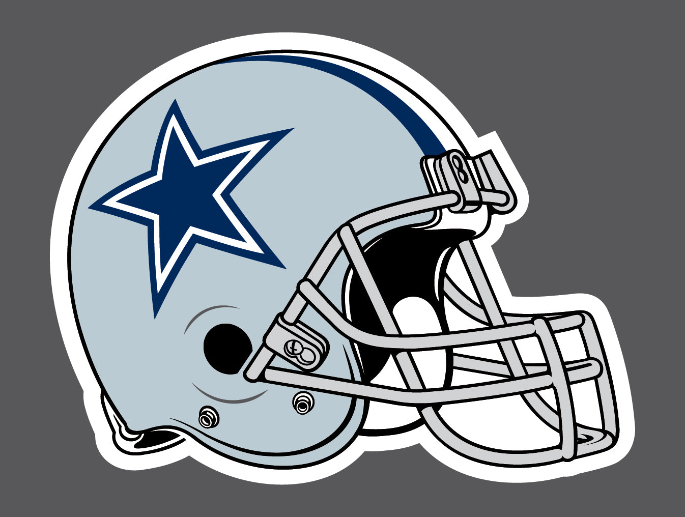 Dallas Cowboys Helmet Decal Sticker Choose Size