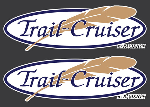 Trail Cruiser With Feather RV Camper Graphic Decal Trail Restore