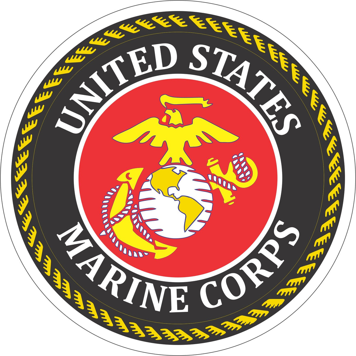 United States Corp. U.S.M.C. Seal Military Insignia Vinyl Decal Sticke ...