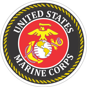 United States Corp. U.S.M.C. Seal Military Insignia Vinyl Decal Sticker 4 Marine