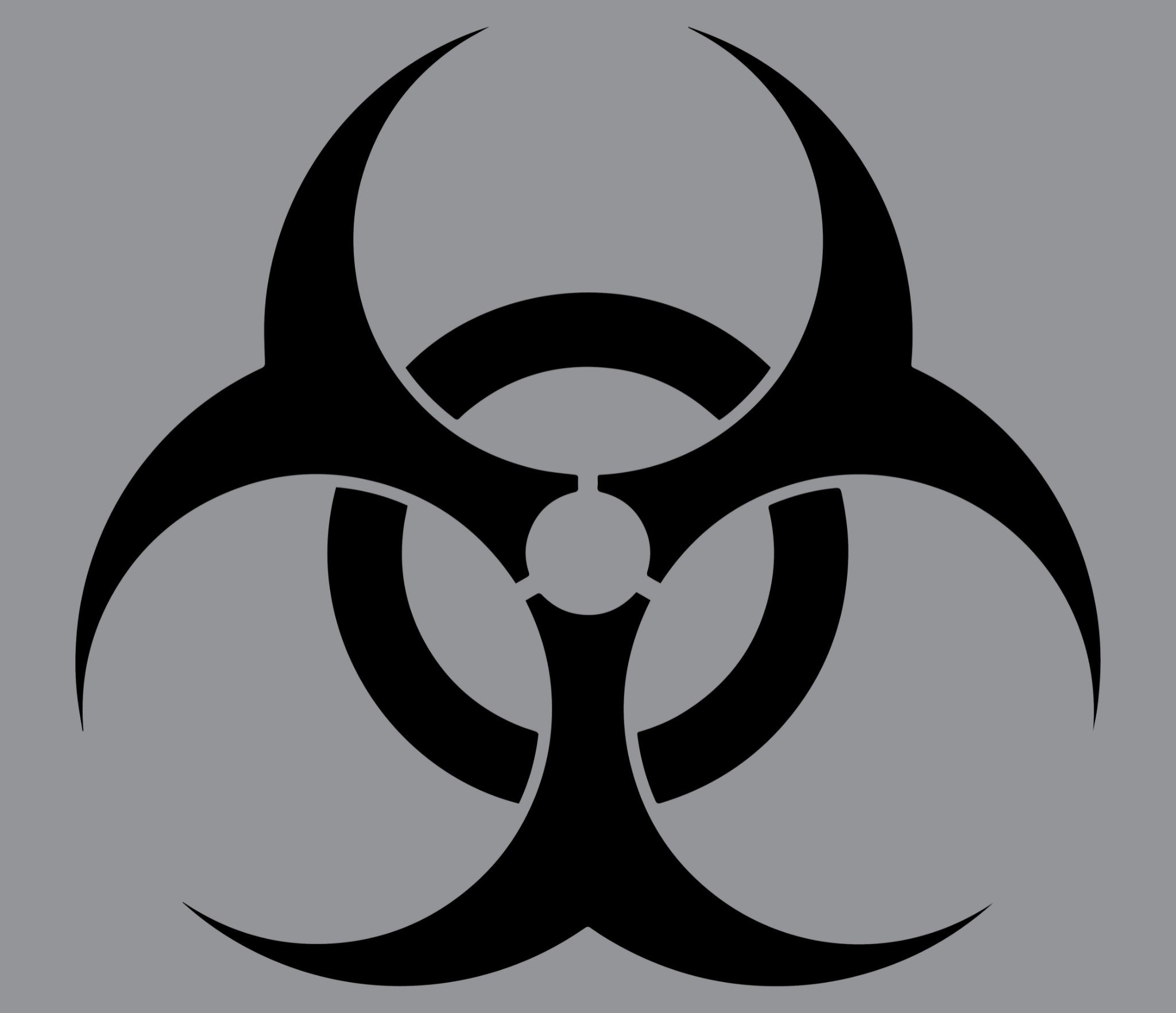 Biohazard Decal Sticker for Apple Mac Book Air Pro Dell Laptop Bio-Hazard Threat