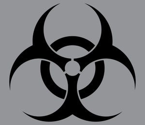 Biohazard Decal Sticker for Apple Mac Book Air Pro Dell Laptop Bio-Hazard Threat