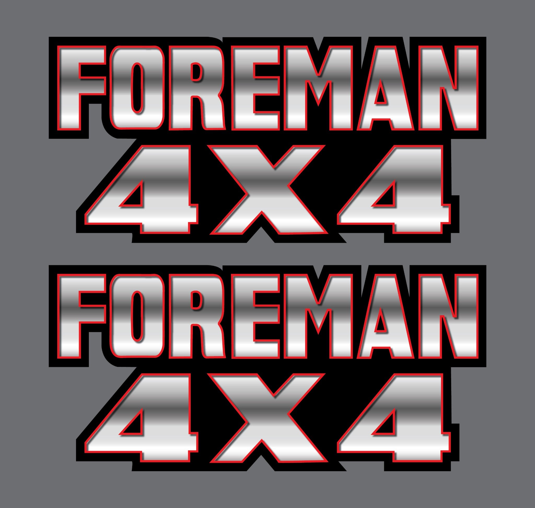 Foreman 4x4 Camo Gas Tank Graphics TRX 450 400 500 Decal Sticker Quad Fender Red