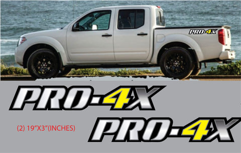 For Nissan Banner Frontier PRO-4X Pickup Windown Car Vinyl Decal Sticker 2-pack