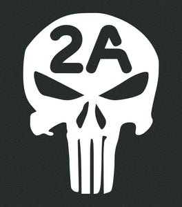 2x Punisher 2nd Amendment NRA DieCut Vinyl Window Decals Sticker Car Truck SUV