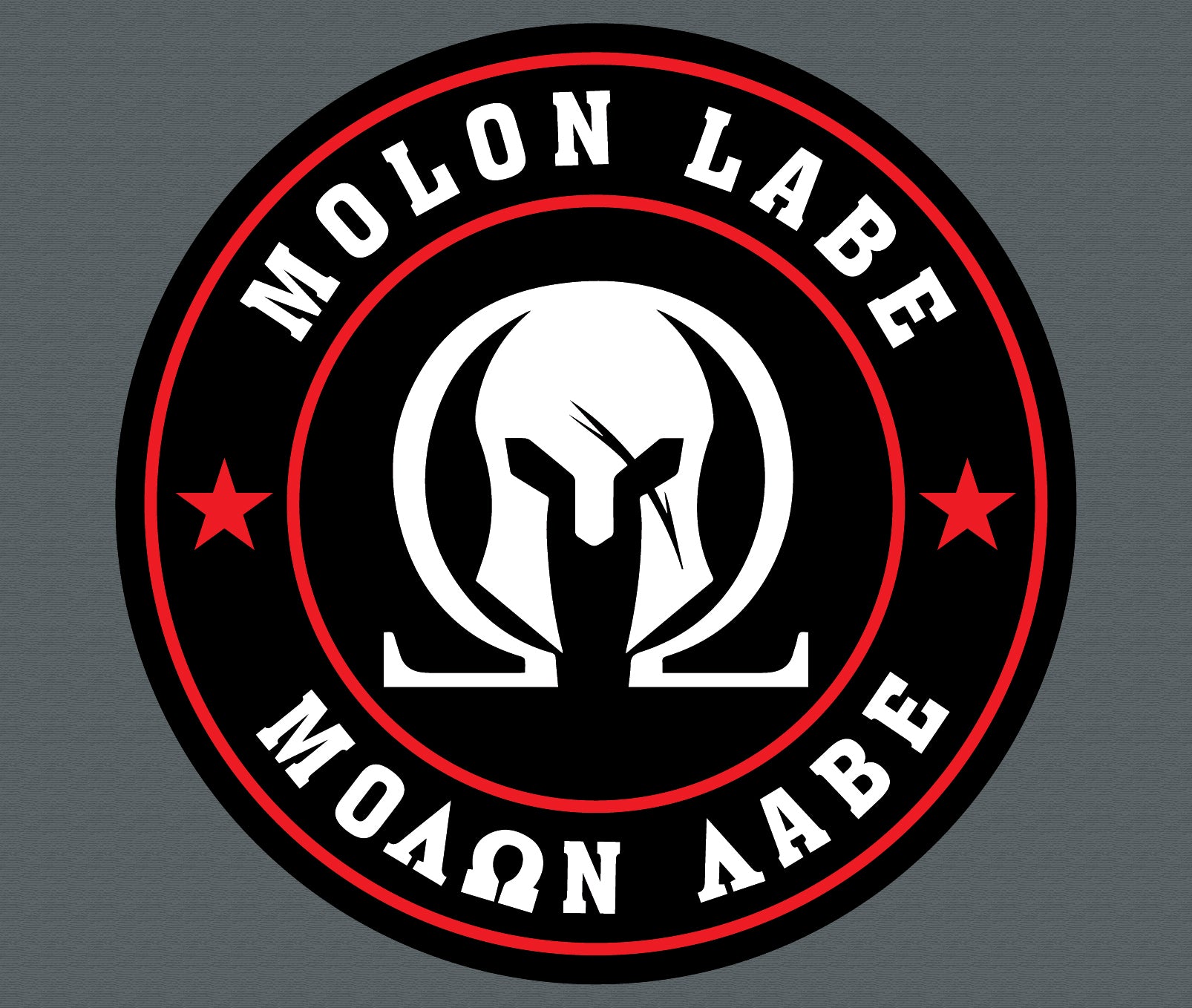 2x Molon Labe Red Circle Sticker Decal Self Adhesive Vinyl Come Take Them 2A v4c