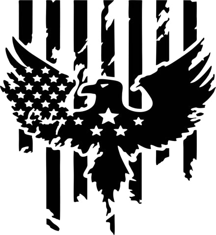 USA Flag Vinyl Sticker Decals 4 Jeep Car Truck Suv Hood Eagle Army Stars Stripe