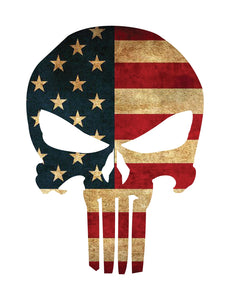 PUNISHER SKULL AMERICAN FLAG STICKER DECALS SNIPER CAR TRUCK MOTORCYCLE