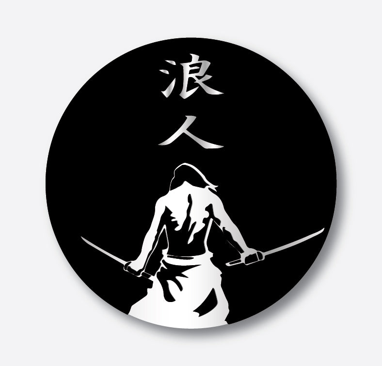 12" Ronin Samurai Vinyl Decal Sticker  4 Car Window Truck Japan JDM Laptop Mug