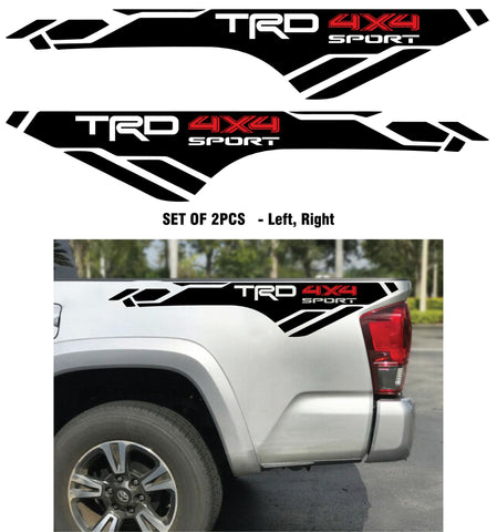 X2 TRD 4x4 Sport vinyl decals Sticker 4 2013-2019 Toyota Tacoma bedside bed ST-691