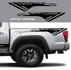 2X Rear Bedside Vinyl Decals For Toyota Tundra 2007-2020 Lettering Graphics