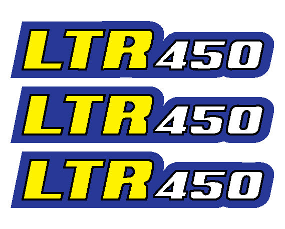 LTR450 Swingarm Airbox Number Plate Decals Stickers LTR 450 4 stroke ATV Quad